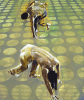 oil painting of dancers